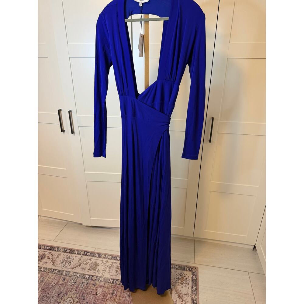 REISS Bailey Plunge Neckline Cutout Back Maxi Dress Size 10 NWT - Picture 8 of 10